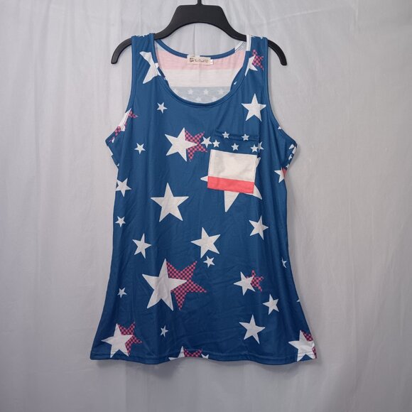 STARS AND STRIPES PATRIOTIC TANKTOP - Picture 11 of 13